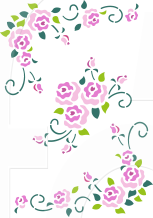Esquinero rosas   38PV-01