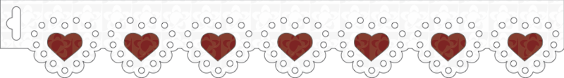 Corazon Encaje  Tira-22