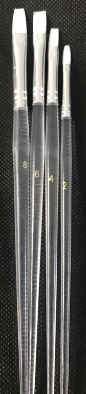 kit 4 pinceles economico fibra sintética