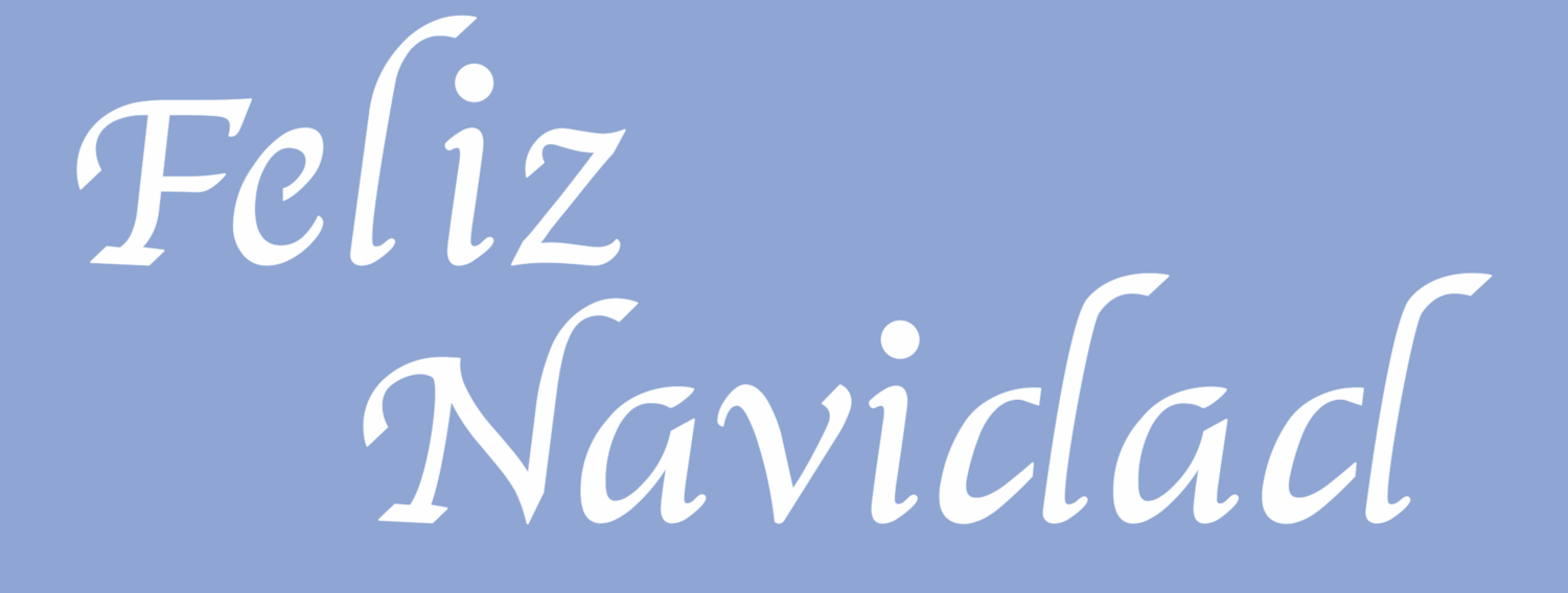 Feliz Navidad manuscrito
