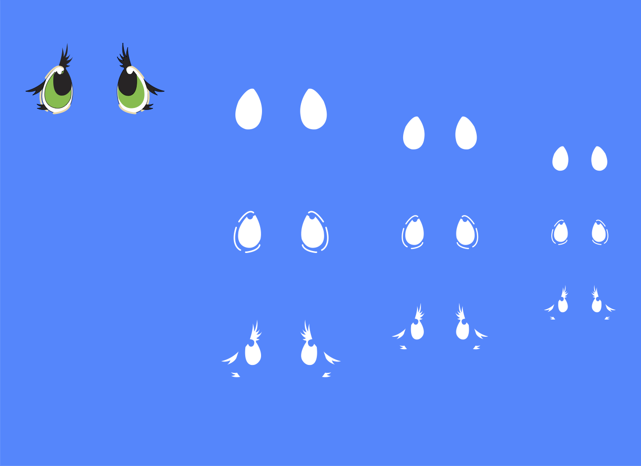 Ojos óvalos   38PV-73