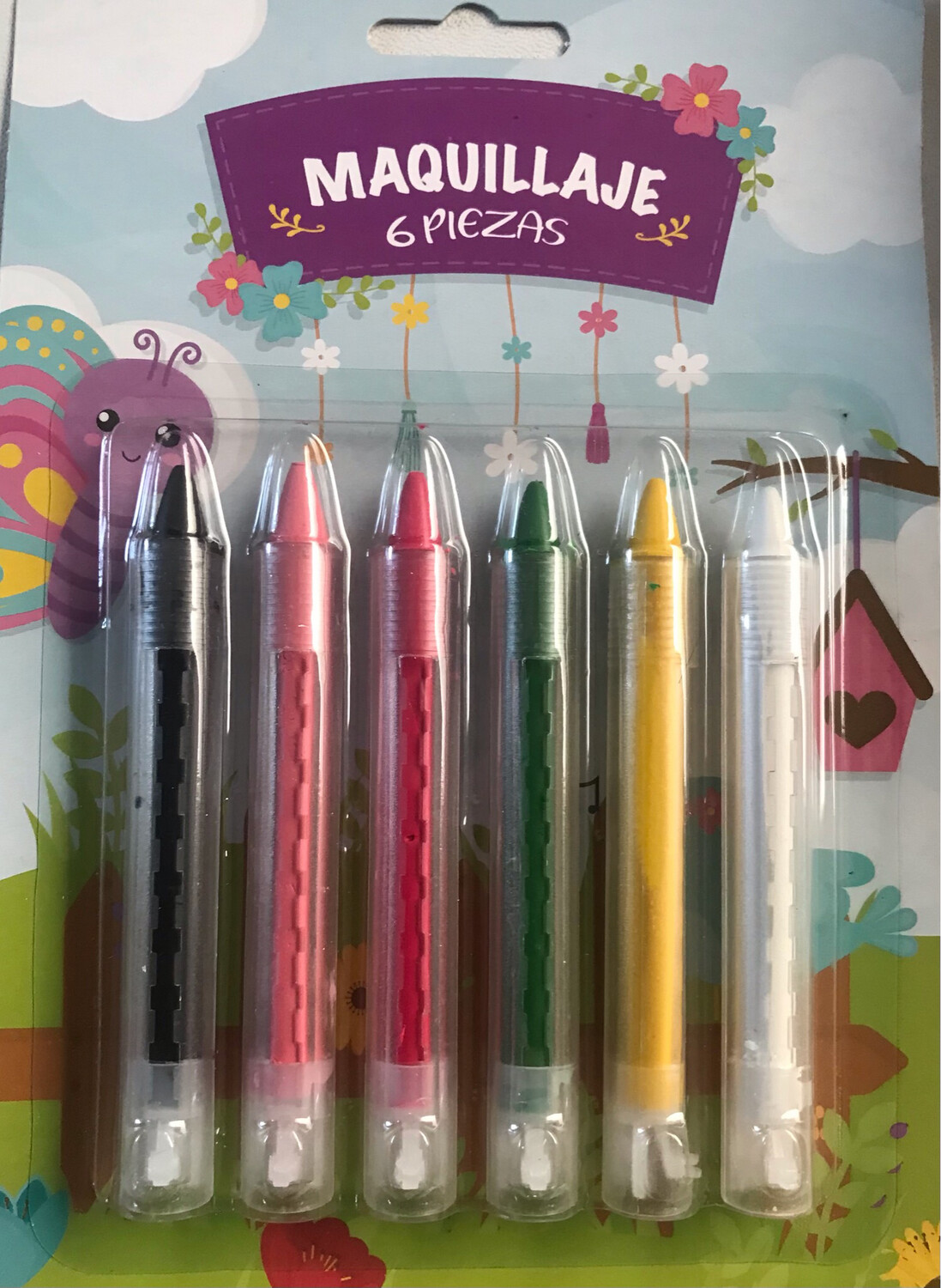 Kit de 6 crayolas para maquillaje