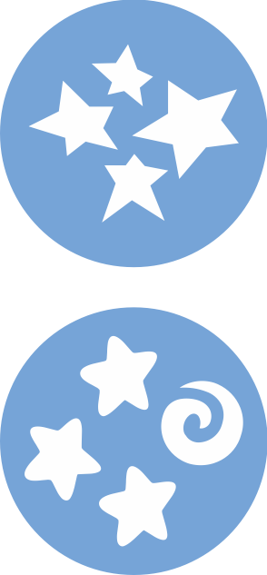 Kit 2 Pzas estrellas