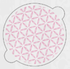 Flor Infinita, Seleccione tamaño: Galleta.  45G-71.   9 cms diametro