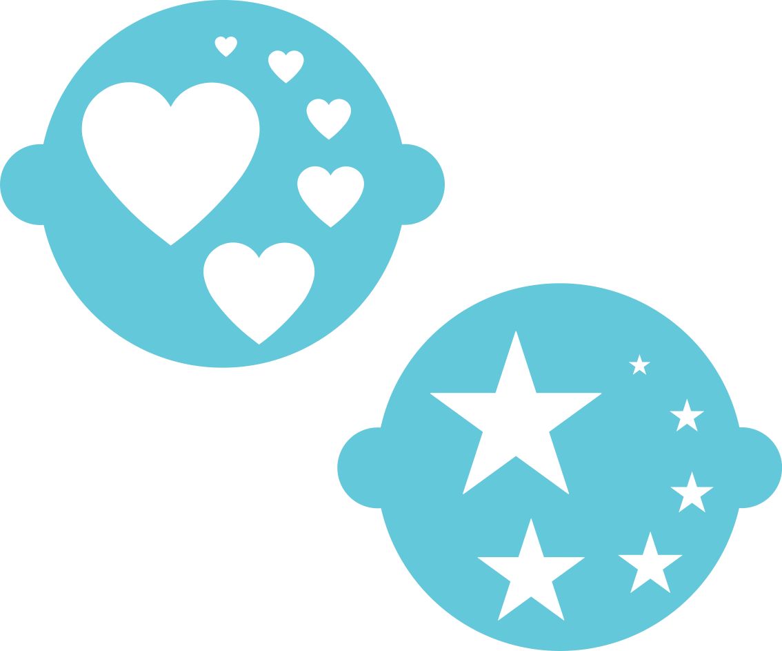 Galletas estrella y corazón  45G