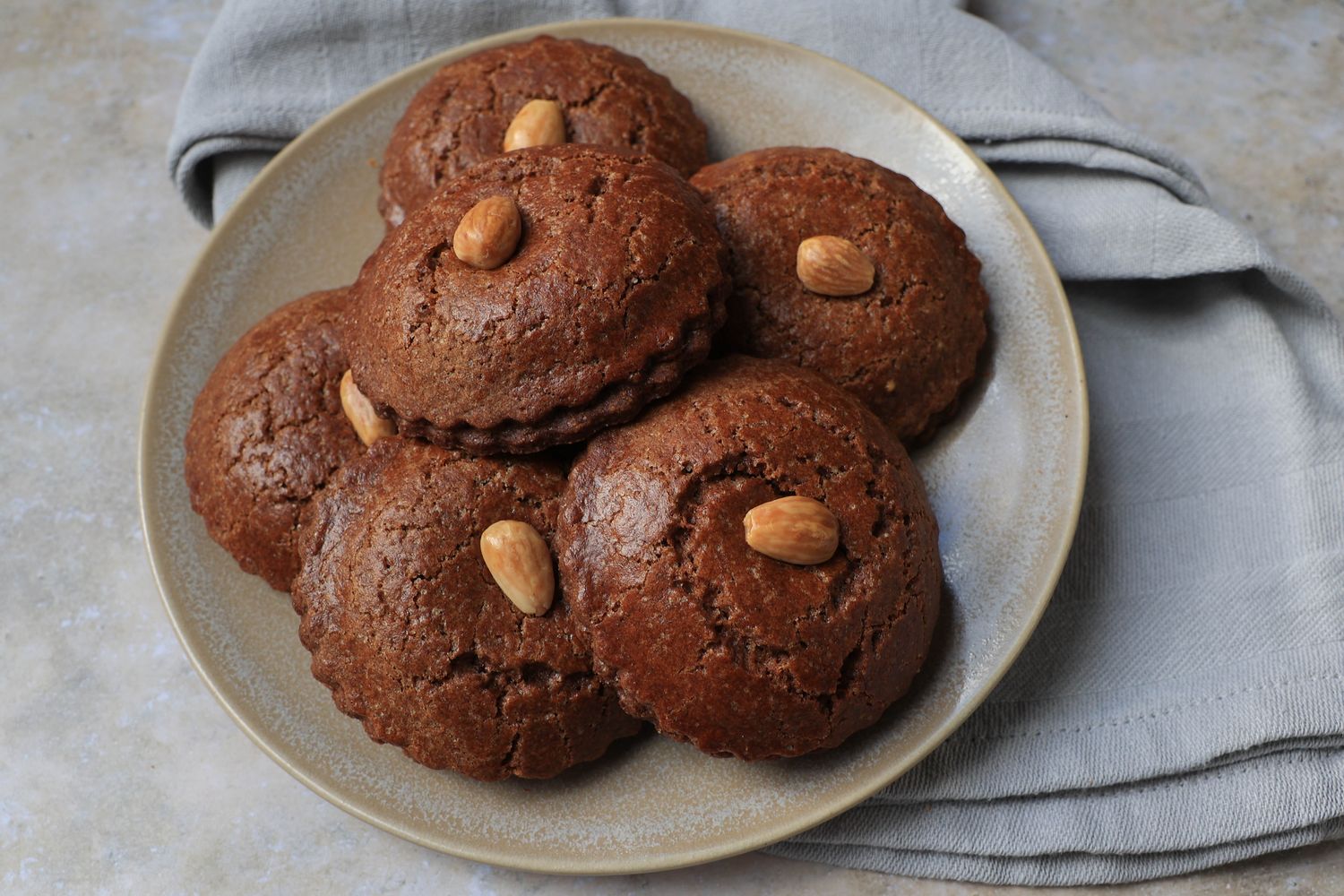 Gevulde speculaas koek klein