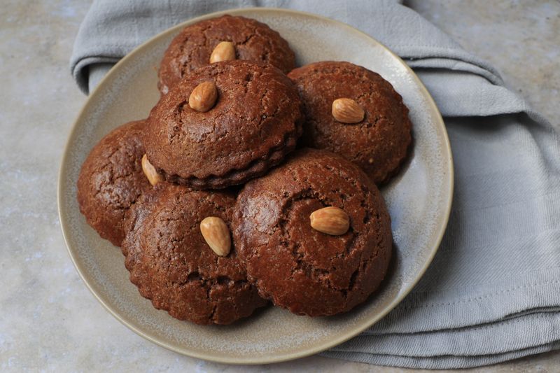 Gevulde speculaas koek klein