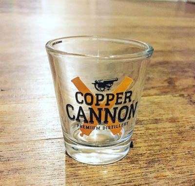 Copper Cannon Shot Glass, 1.5 oz
