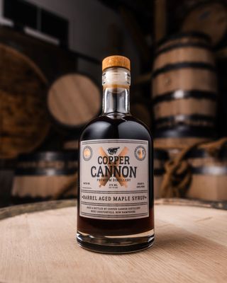 Copper Cannon Barrel-Aged Maple Syrup