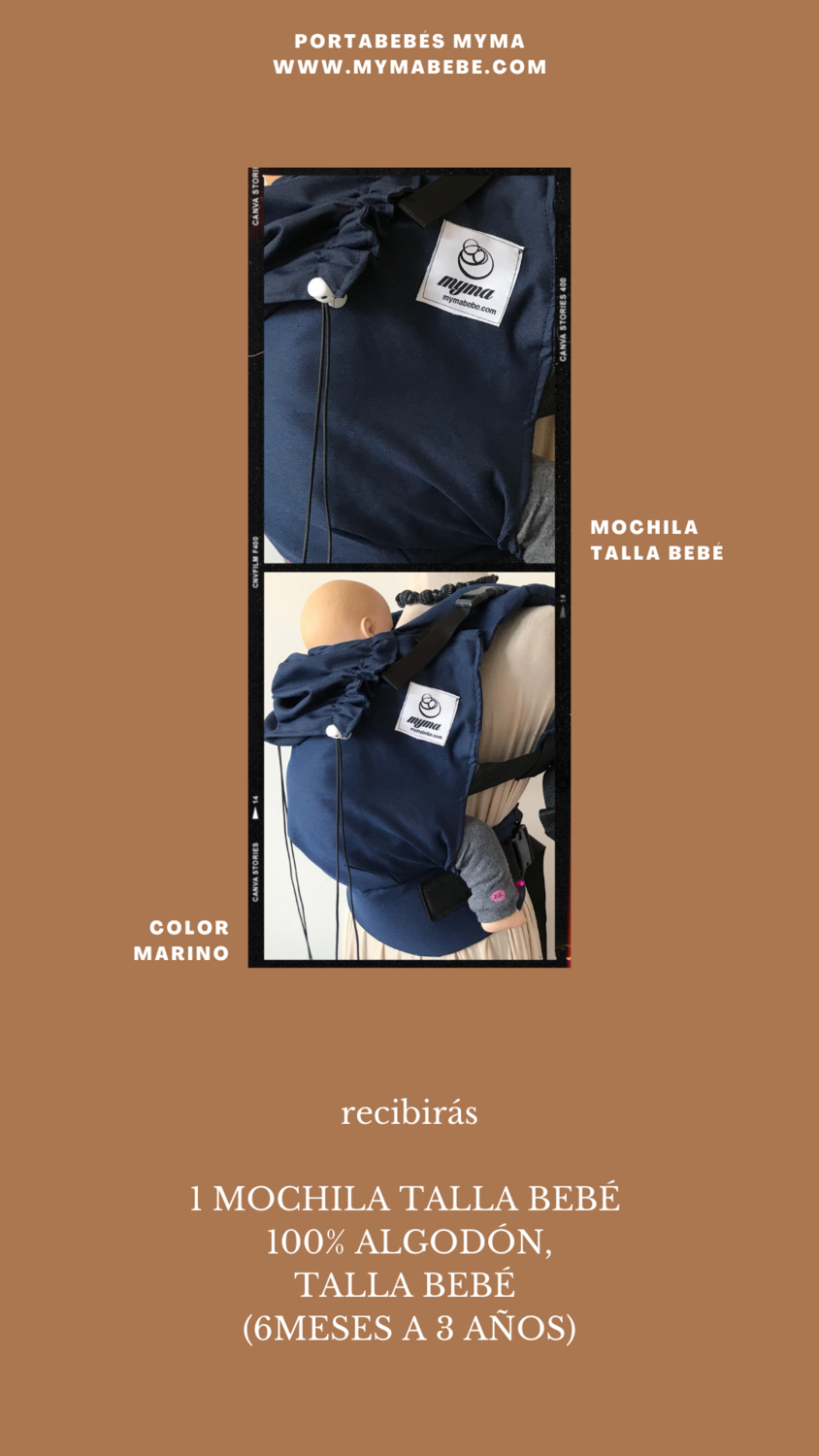 club de porteo / mochila para bebé en casa