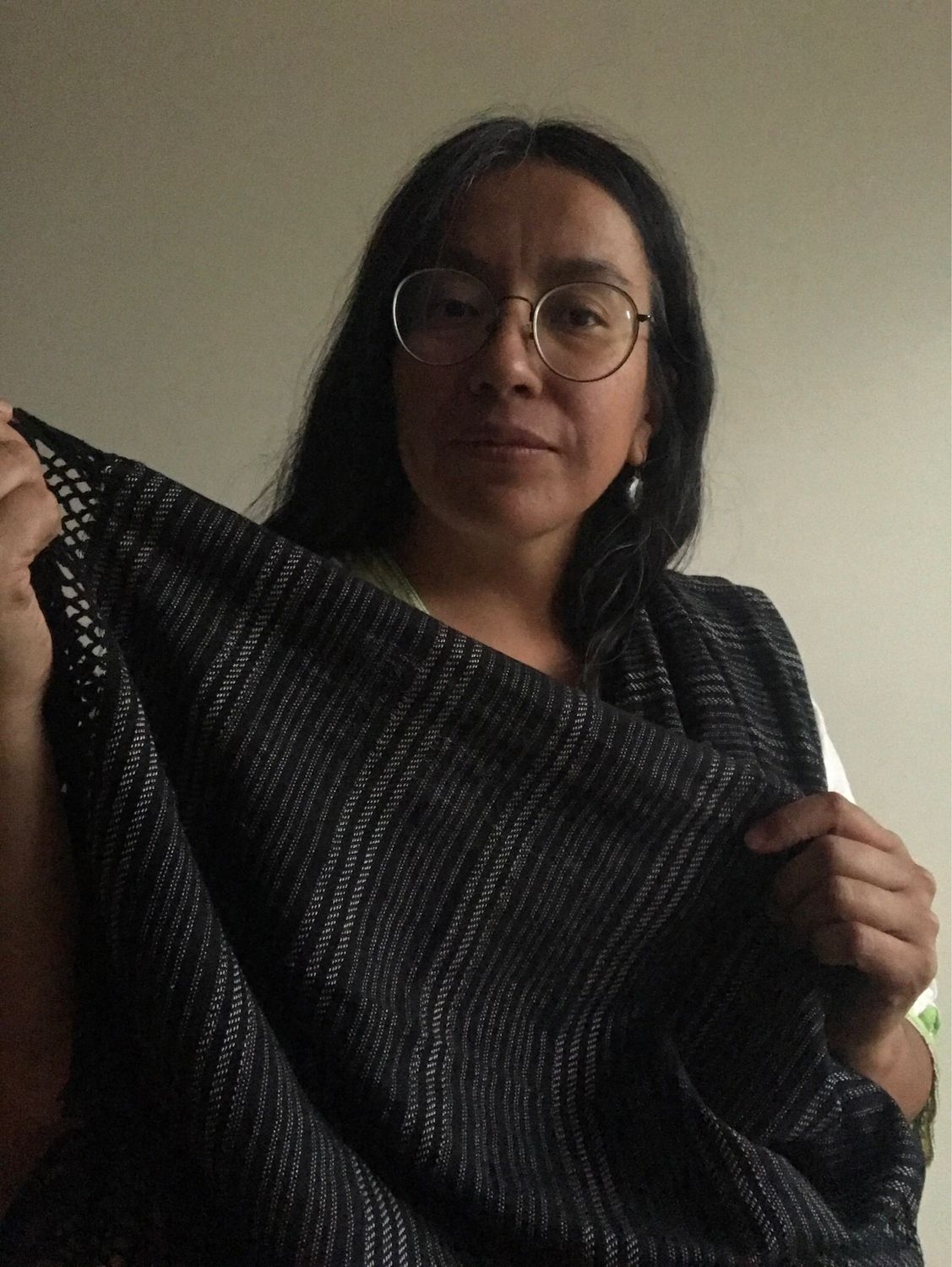 rebozo de hilo negro