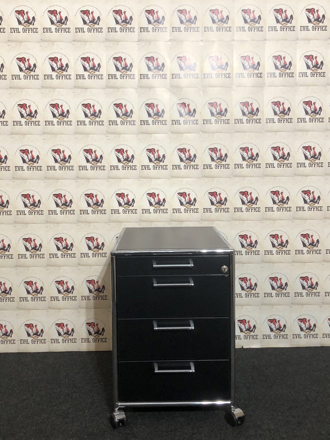 Bosse Modul Space Rollcontainer Schwarz 4 Schub Design