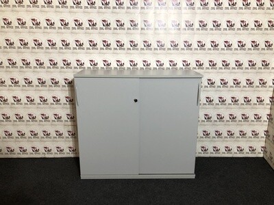 Sideboard von König Neurath in Lichtgrau 3OH 120cm