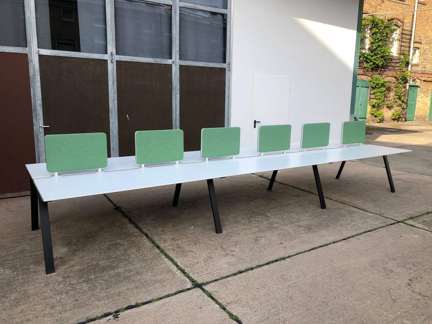 Konferenztisch Vario ICON A-Bench Arbeitstisch Weiß 540cm #2