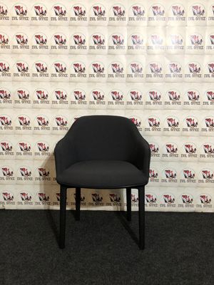 Vitra Softshell Chair Vier Fuß Design Bouroullec Dunkelgrau
