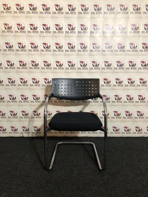 Vitra Visavis Freischwinger von Design Citterio Löw in Schwarz