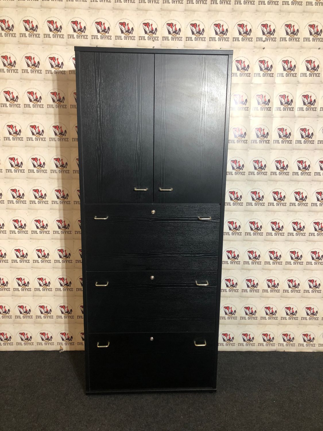 Hängeregister Aktenschrank in Schwarz
