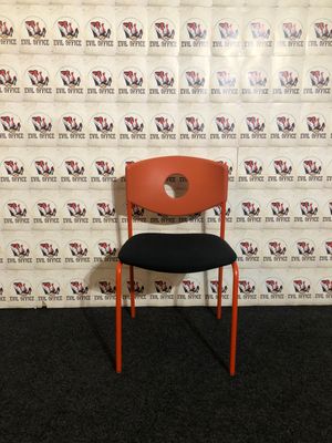 Ikea Stoljan Besucherstuhl in Orange Stapelbar