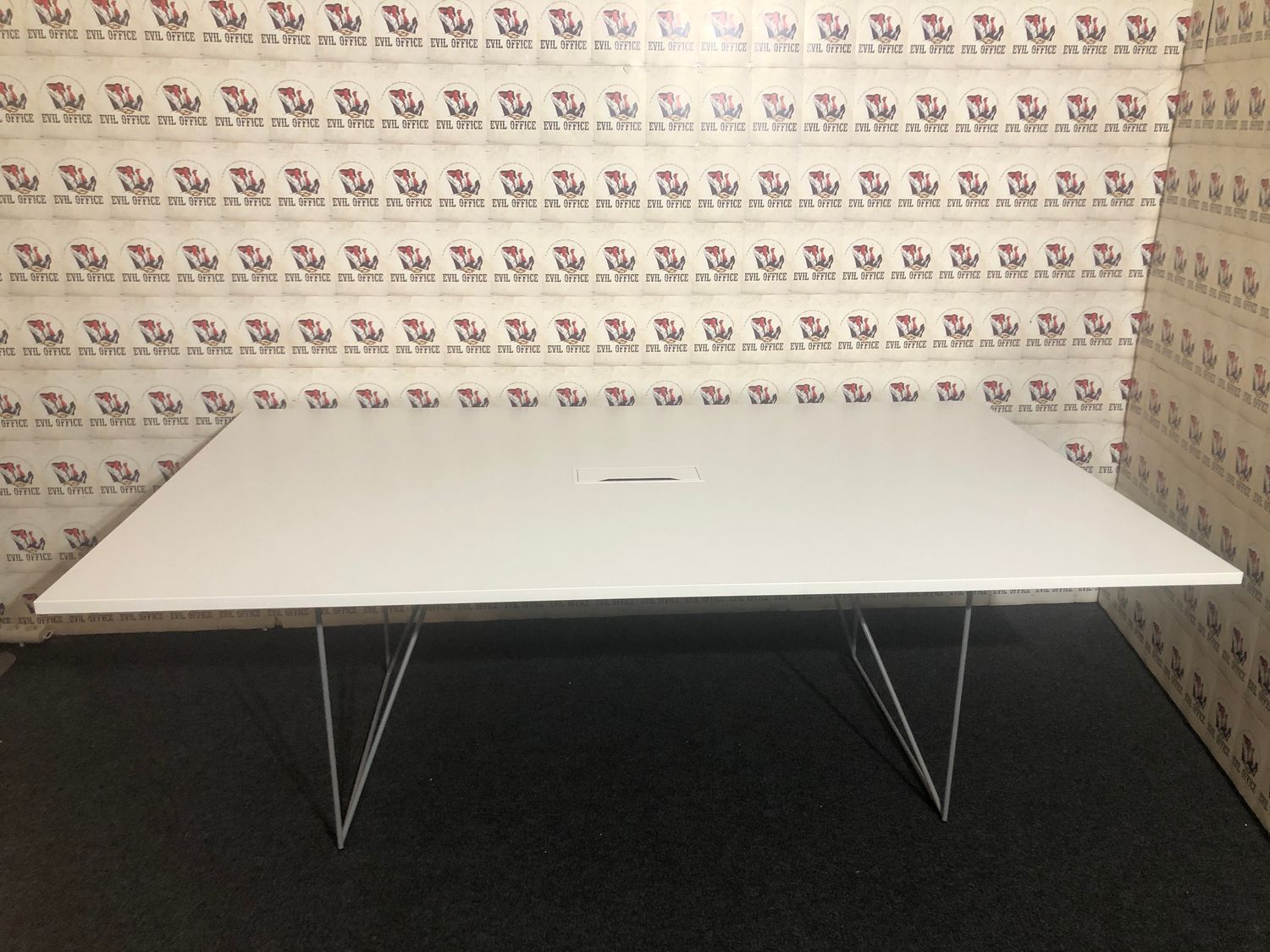 Konferenztisch Schreibtisch in Weiß 220cm x 130cm