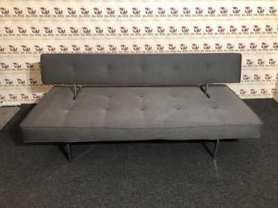 Couch Sofa Schlafcouch Bett in Grau Klappbar