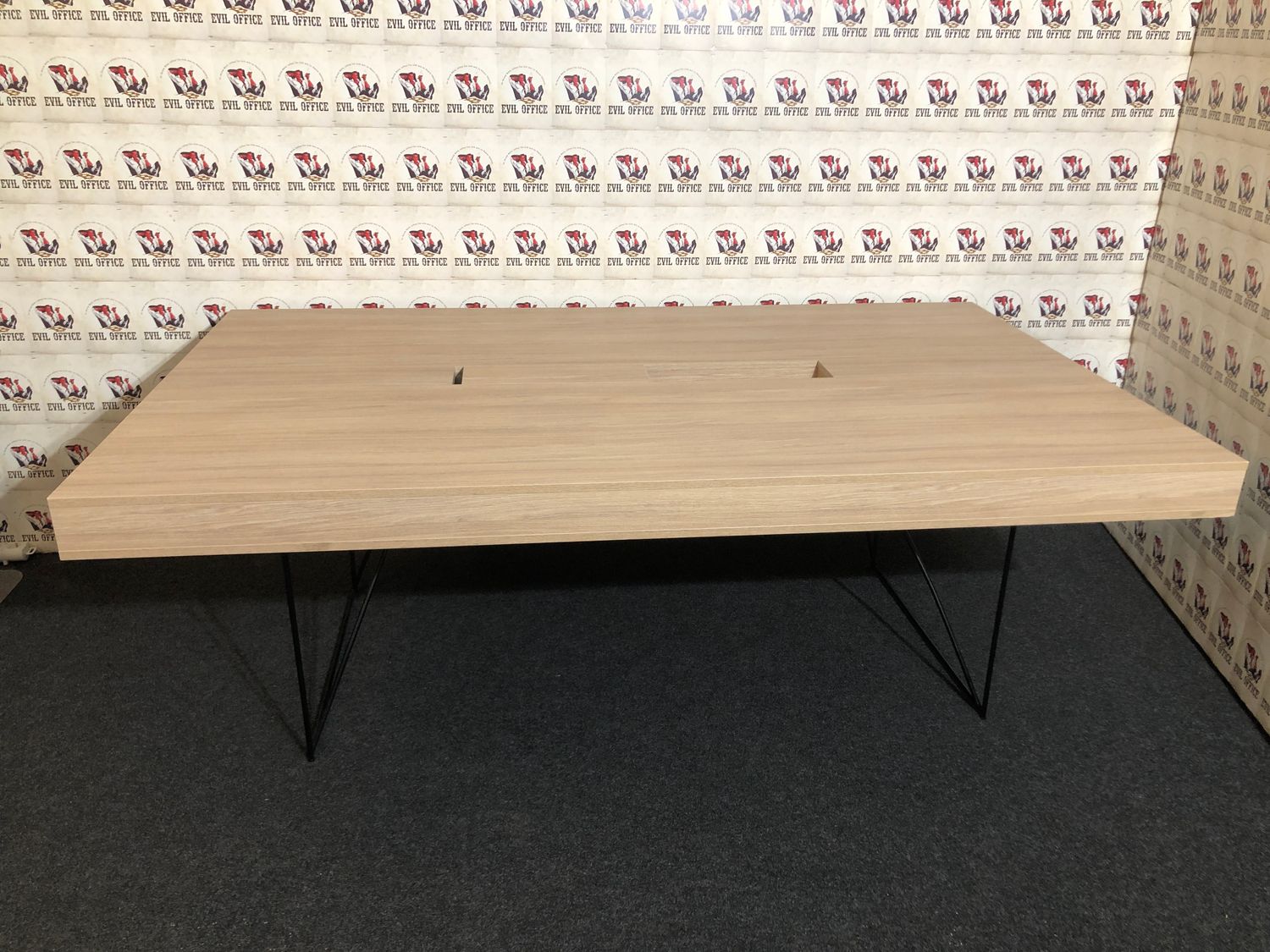 Konferenztisch Schreibtisch in Erle Echtholz furnier