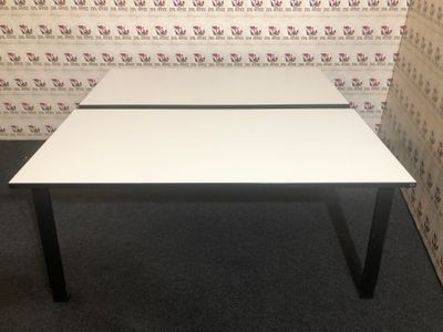 Konferenztisch Teamschreibtisch Schreibtisch von König Neurath in Weiß #3