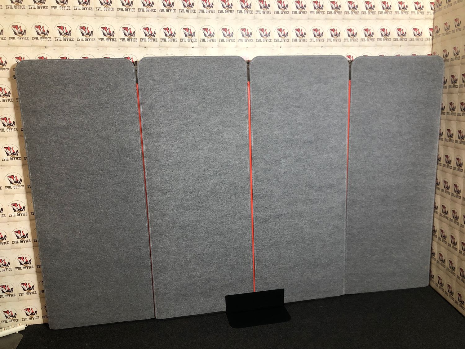 BuzziSpace Screen Akustikpaneele Trennwand Akustik Grau 4-er Set
