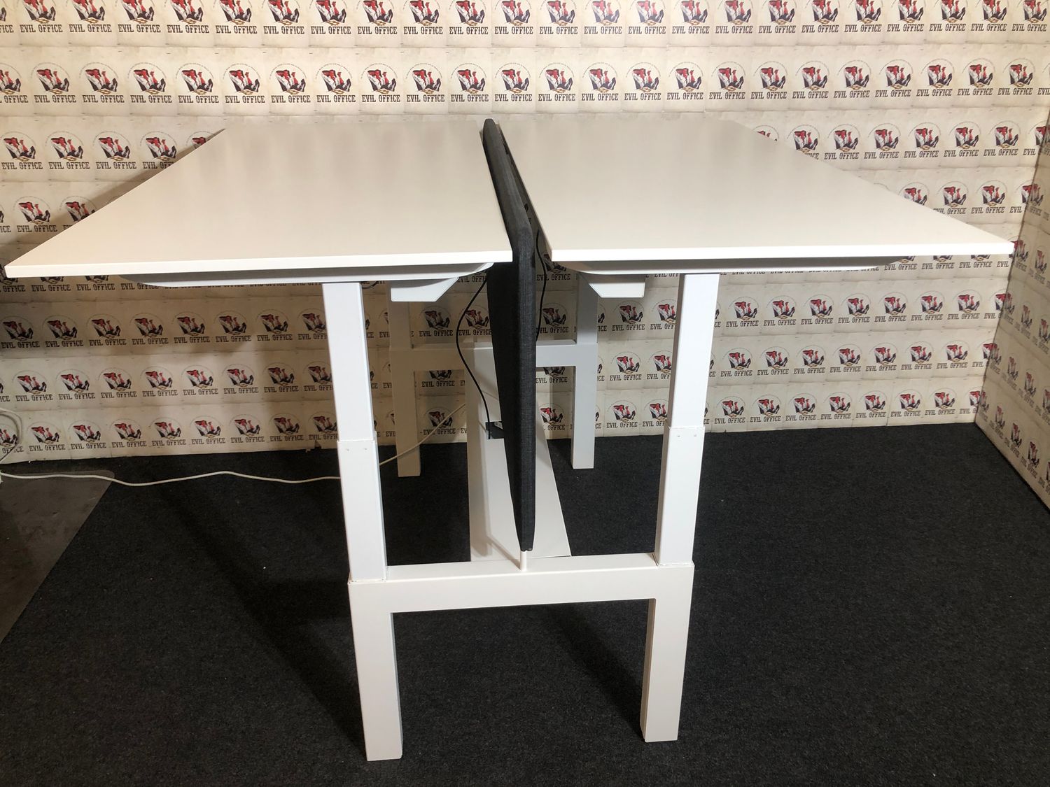 Teamarbeitsplatz Doppel Steh Sitz Schreibtisch von Linak Bench Elektrisch höhenverstellbar