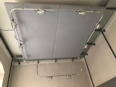 Deckenleuchte Lampe Leuchte Rohrengestell 9 Leuchten