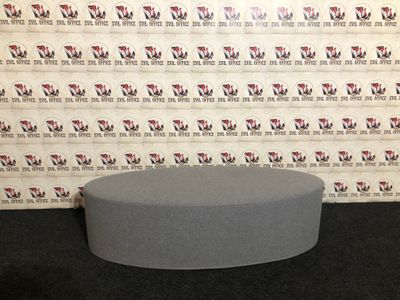 Hocker von Softline Model Bon-Bon Pouf L in Grau Sessel