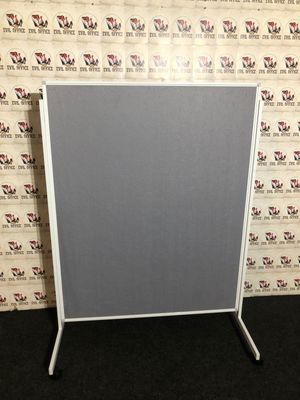 Pinnwand von Franken in Grau Beidseitig Aluminium