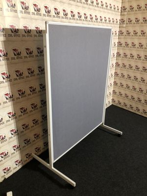 Pinnwand von Franken in Grau Beidseitig Aluminium