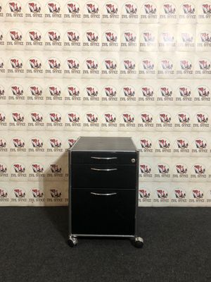 CBW Cosmoplan System Rollboy Rollcontainer Schwarz Chrom Design