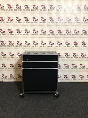 USM Haller Rollcontainer Schwarz 3 Schub Abschließbar
