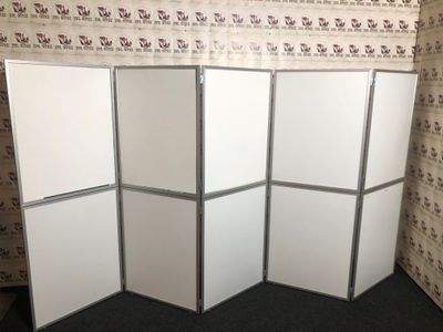 Faltwand Klappbar ohne Druck Messe Trennwand Weiß