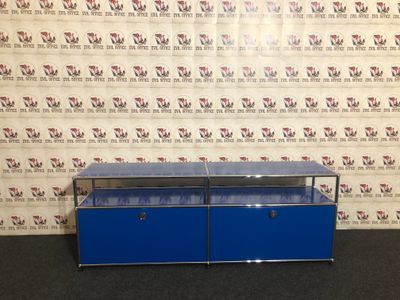 USM Haller Lowboard Enzianblau Sideboard Softclose Design