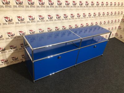 USM Haller Lowboard Enzianblau Sideboard Softclose Design