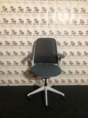 Bürodrehstuhl Steelcase Series 1 Blaugrau Netzrücken