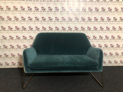 Couch von Stainless Stil Sofa in Türkis / Gold