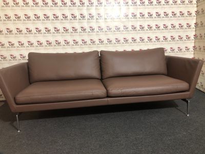 Vitra Suita 3-Seater Classic Sofa Antonio Citterio Leder Tablar