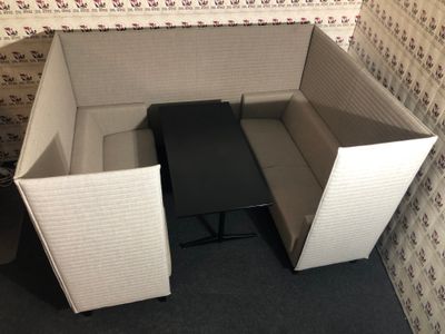Profim Vancouver Lite Meetingpoint in Grau / Beige Akustik Couch