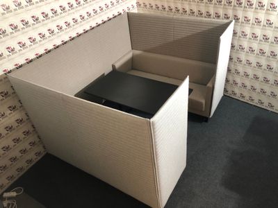 Profim Vancouver Lite Meetingpoint in Grau / Beige Akustik Couch
