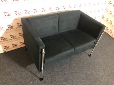 Sofa Arflex Felix Design Burkhard Vogtherr Wildleder Schwarz