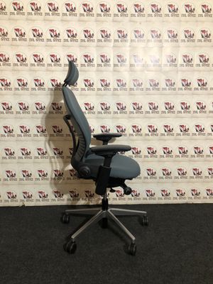 Bürodrehstuhl von Steelcase Leap 462 Ergonomiestuhl in Blaugrau