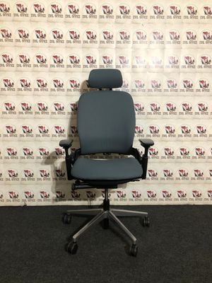 Bürodrehstuhl von Steelcase Leap 462 Ergonomiestuhl in Blaugrau