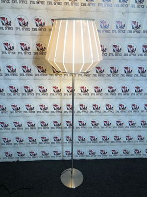 Ikea Rodd Stehlampe Lampe Edelstahl / Weiß Standleuchte