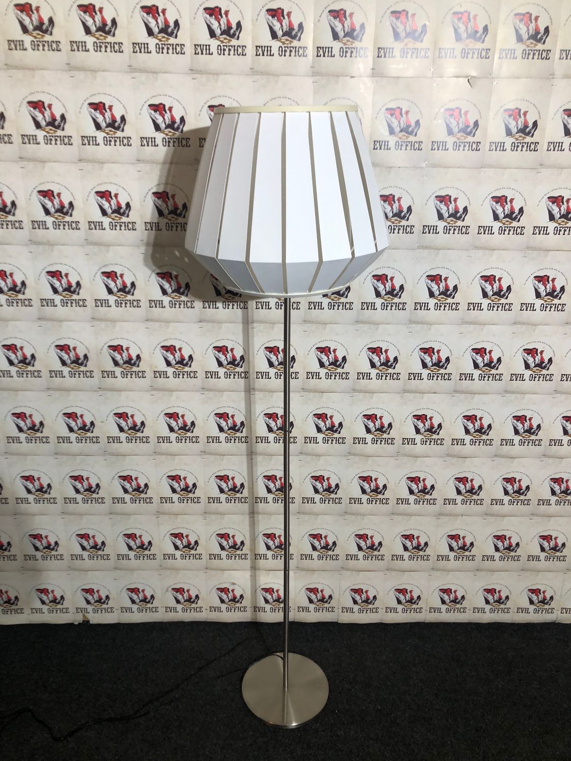 Ikea Rodd Stehlampe Lampe Edelstahl / Weiß Standleuchte