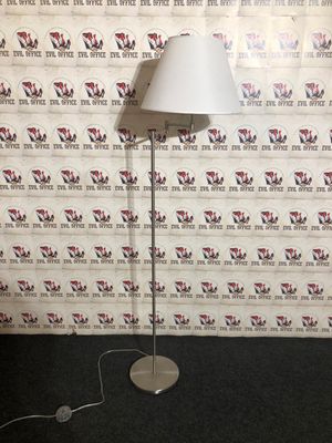Stehlampe von Orion STL12 1104/1 Stehleuchte Edelstahl / Weiß