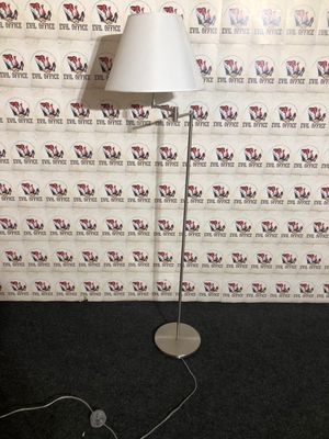 Stehlampe von Orion STL12 1104/1 Stehleuchte Edelstahl / Weiß