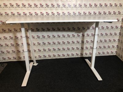 Steh Sitz Schreibtisch Oka Desk Line 9 Jump Elektrisch Weiß #4